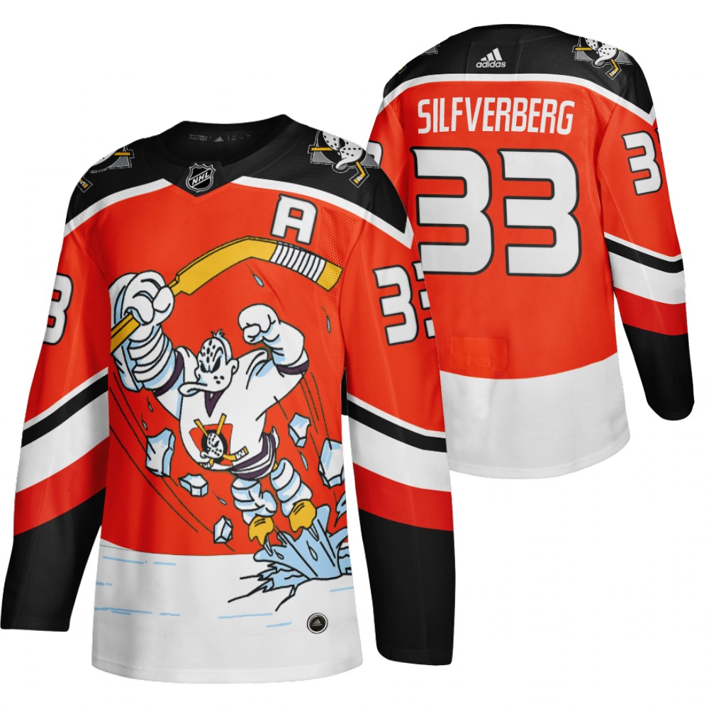 2021 Adidias Anaheim Ducks #33 Jakob Silfverberg Red Men Reverse Retro Alternate NHL Jersey->anaheim ducks->NHL Jersey